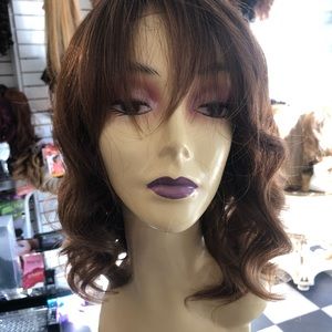 Wig sale Boston Deep Wave short rare bangs new wig